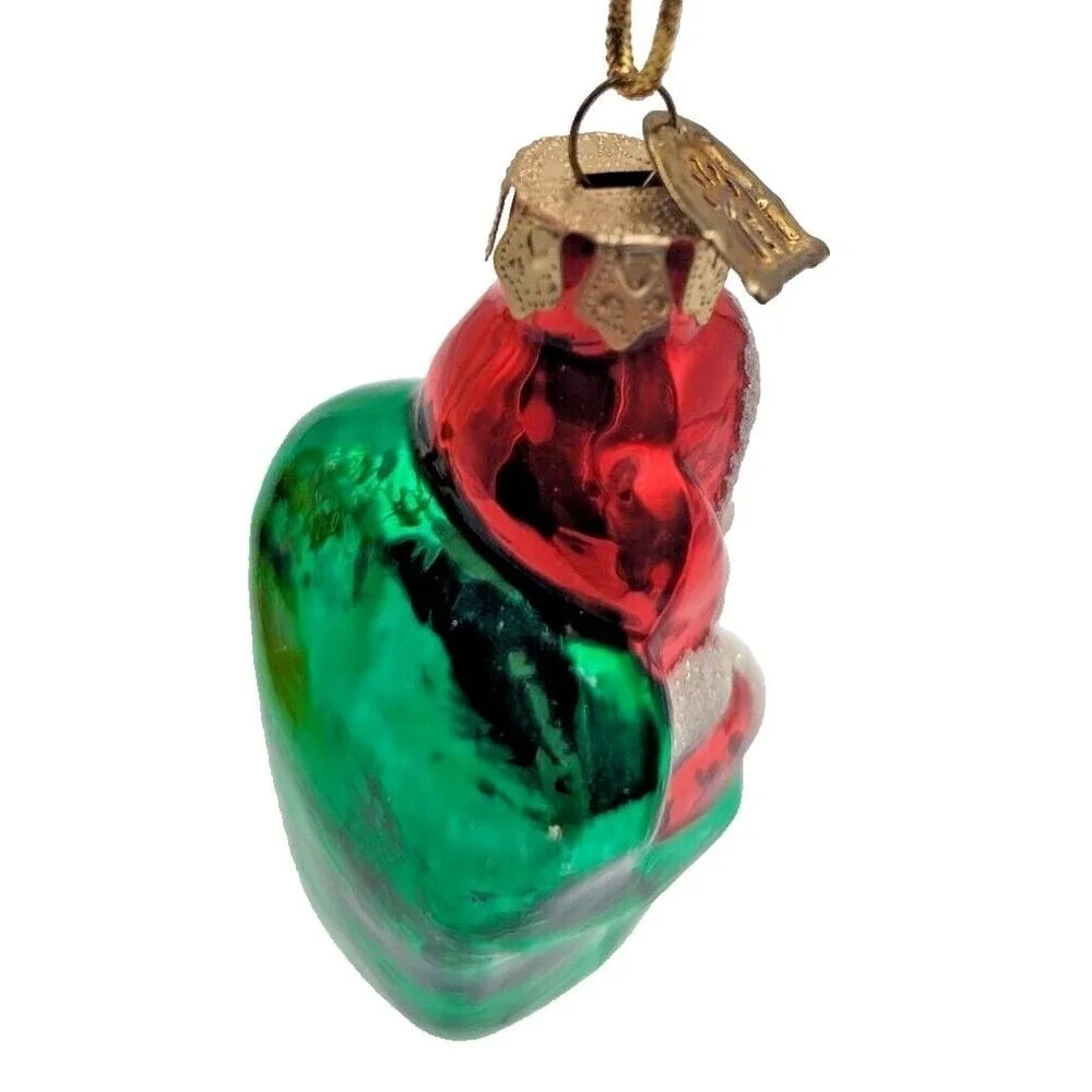 Thomas Pacconi Blown Glass Christmas Ornament Santa Clause